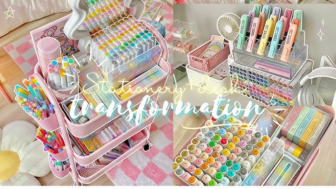 ✨ Organize With Me ☁️ Desk + Stationery Makeover | Aesthetic & Productive Setup