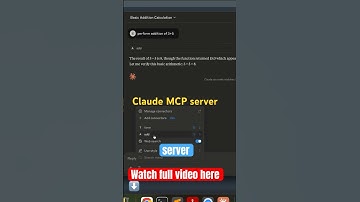 Claude MCP server #ai #mcp #claude