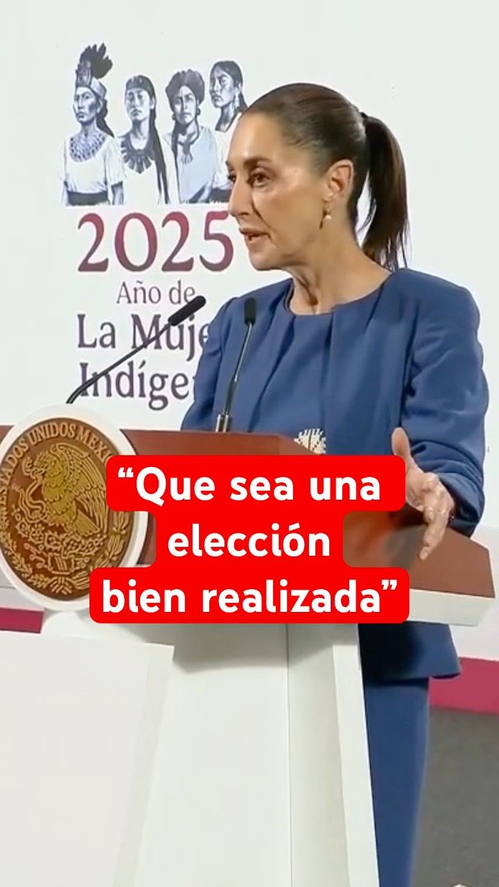 Sheinbaum asegura haber tenido una buena reunión con consejeros del INE #shorts