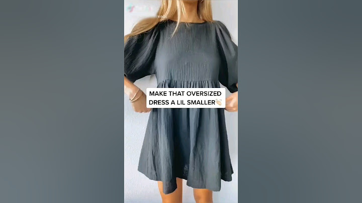 How to fit oversized dress without Sewing #shorts #fashionhacks