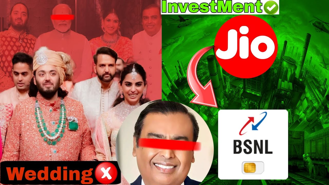 Jio vs BSNL: Ambani Weddings Investment Secrets by Vivek Sharma #jio #Bsnl