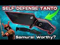 Beckwith covert tanto defensive daily carry fisher blades review  edc samurai fixed blade knife
