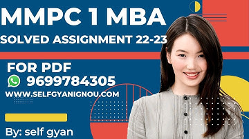 mmpc 1 solved assignment in english 2022-23