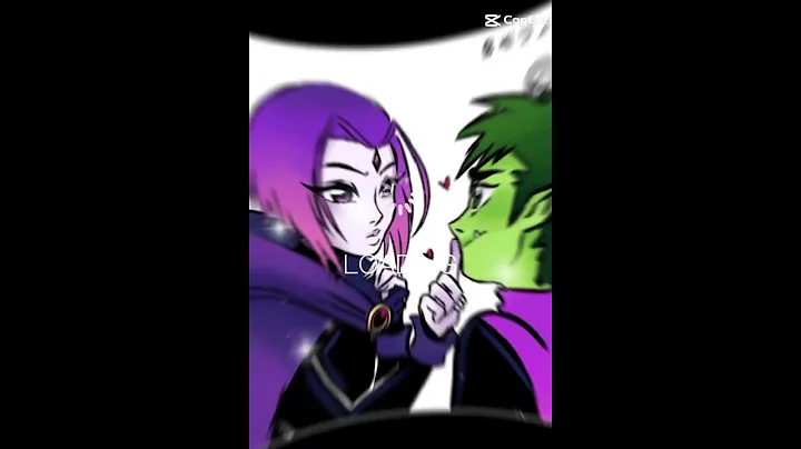 beast boy x raven#cute#teentians