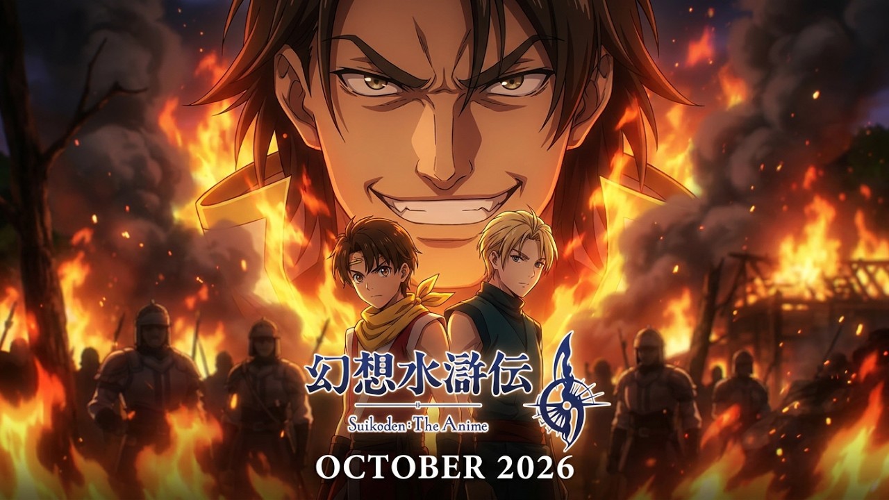 Trailer kedua Suikoden The Anime menampilkan alur perang dan cuplikan lagu amazarashi