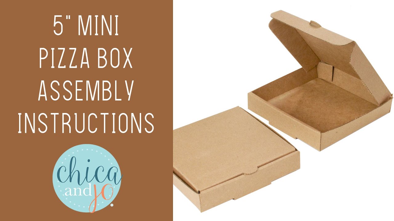 5" Mini Pizza Box Assembly Instructions YouTube