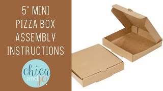 5" Mini Pizza Box Assembly Instructions