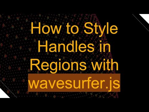 How to Style Handles in Regions with wavesurfer.js