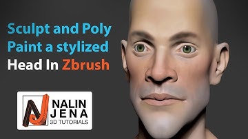 Sculpt and Poly Paint a Stylized Head in Zbrush - Part 08 - Rendering and Wrap Up