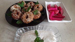 فلافل سوريه falafel  مع مكون سري بتعطي قرمشة