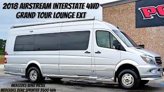 2018 Airstream Interstate 4WD Grand Tour Lounge EXT Sprinter B Class @ Porter’s RV Sales  $104,900