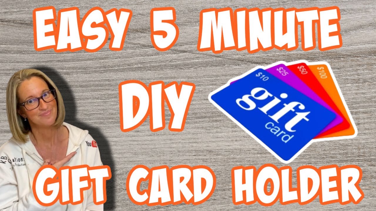 EASY 5 MINUTE DIY Gift Card Holder - YouTube