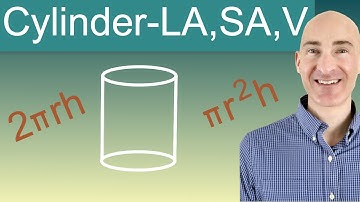 Cylinder Lateral Area, Surface Area and Volume