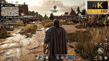 [4K] NIGHT CROW REALISTIC MMORPG - UNREAL ENGINE 5 WALKTHROUGH PART #1