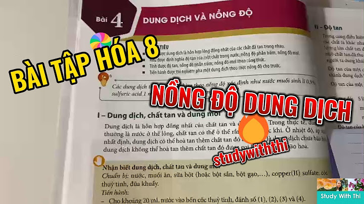 Bài tập hóa 8 tính thể tích dung dich