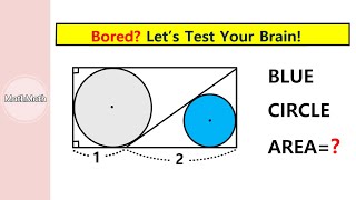 HOW TO: Find the Area of the Blue Circle (Part 2)