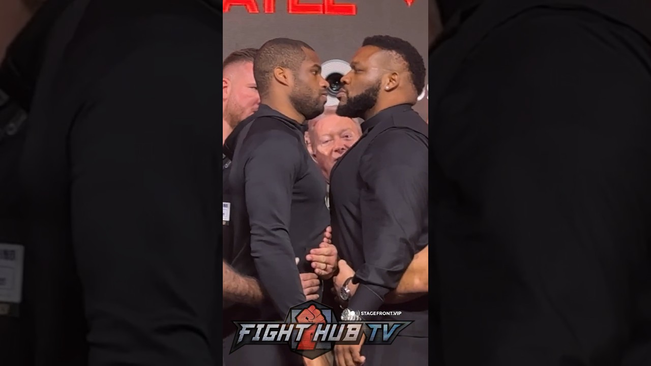 Daniel Dubois REFUSES to BACK DOWN vs Big Baby Miller in INTENSE stare down!