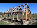 Spring Fed Timber Framed Greenhouse Part 10 Glazing The Sides