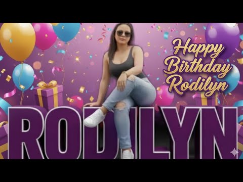 Happy Birthday Rodilyn😘😘😘enjoy your day...