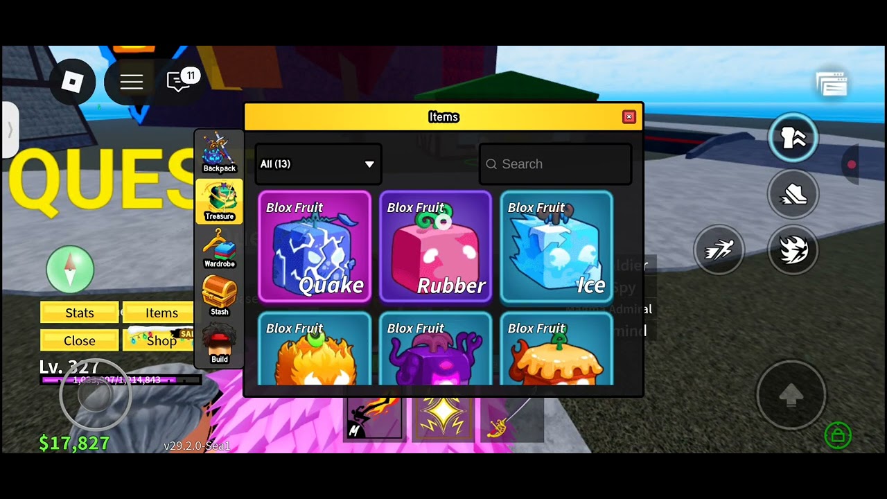 Blox fruit pt-10 got a new gun