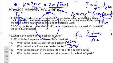 Ap Physics 1 Exam Review Video 1