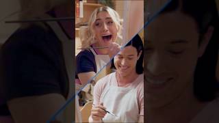 Gen V's Lizze Broadway and Derek Luh paint and talk red flags. #Gen V #TheBoys #Homelander #Shorts