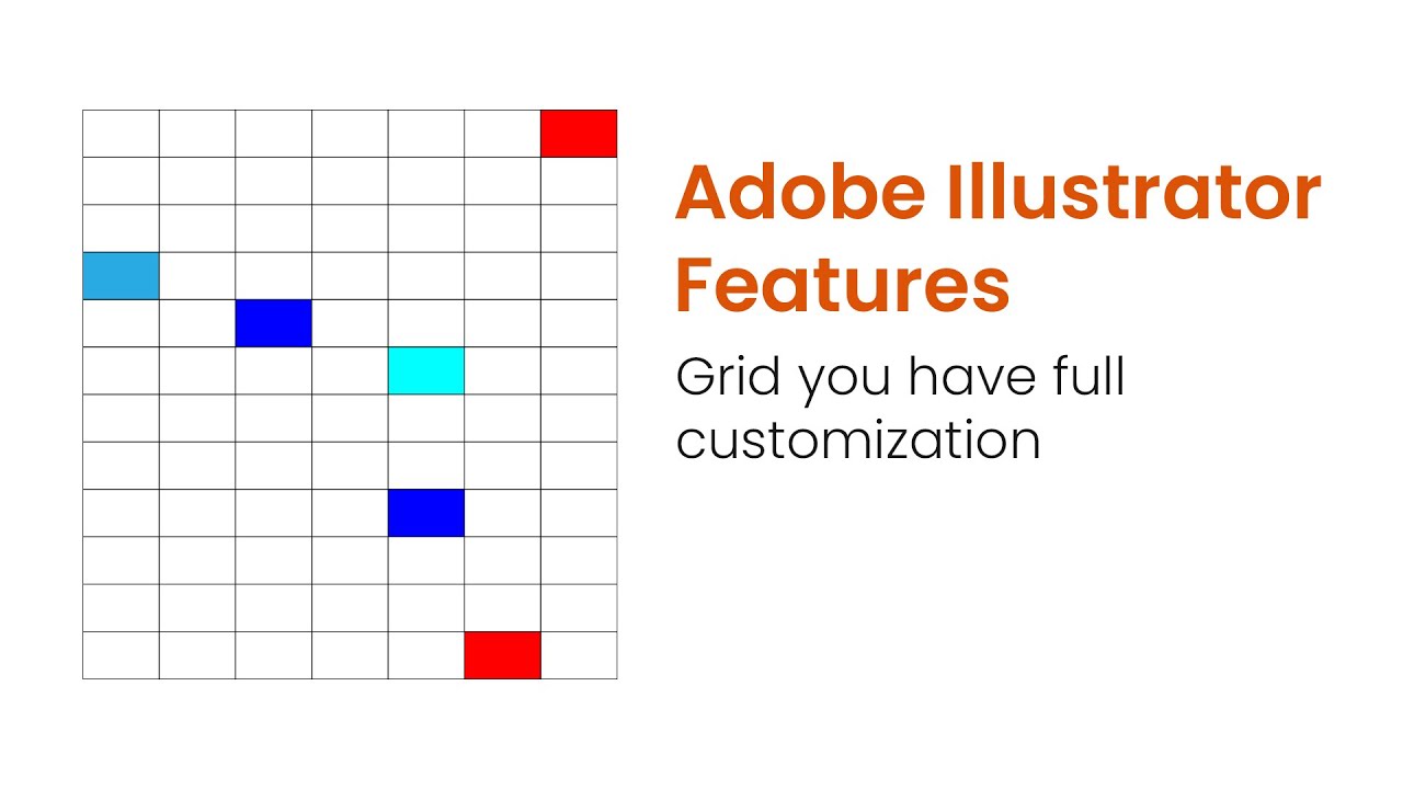 Illustrator Tricks Grid you have full customization - YouTube