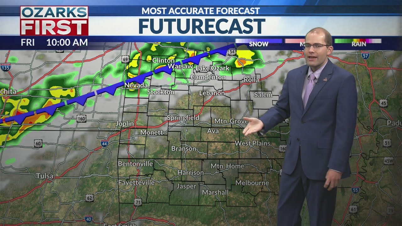 Warm and breezy before rain enters the forecast - YouTube