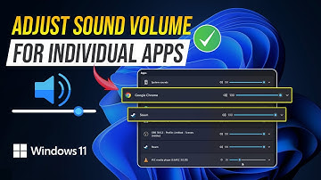 How to adjust the sound volume for individual apps in Windows 11 | Change Sound Volume for Apps