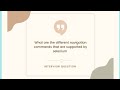 What are the different navigation commands that are supported by selenium