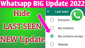 Hide Last Seen From Some Contacts in Tamil - WhatsApp Big Update | Last Seen Hide My Contacts Except