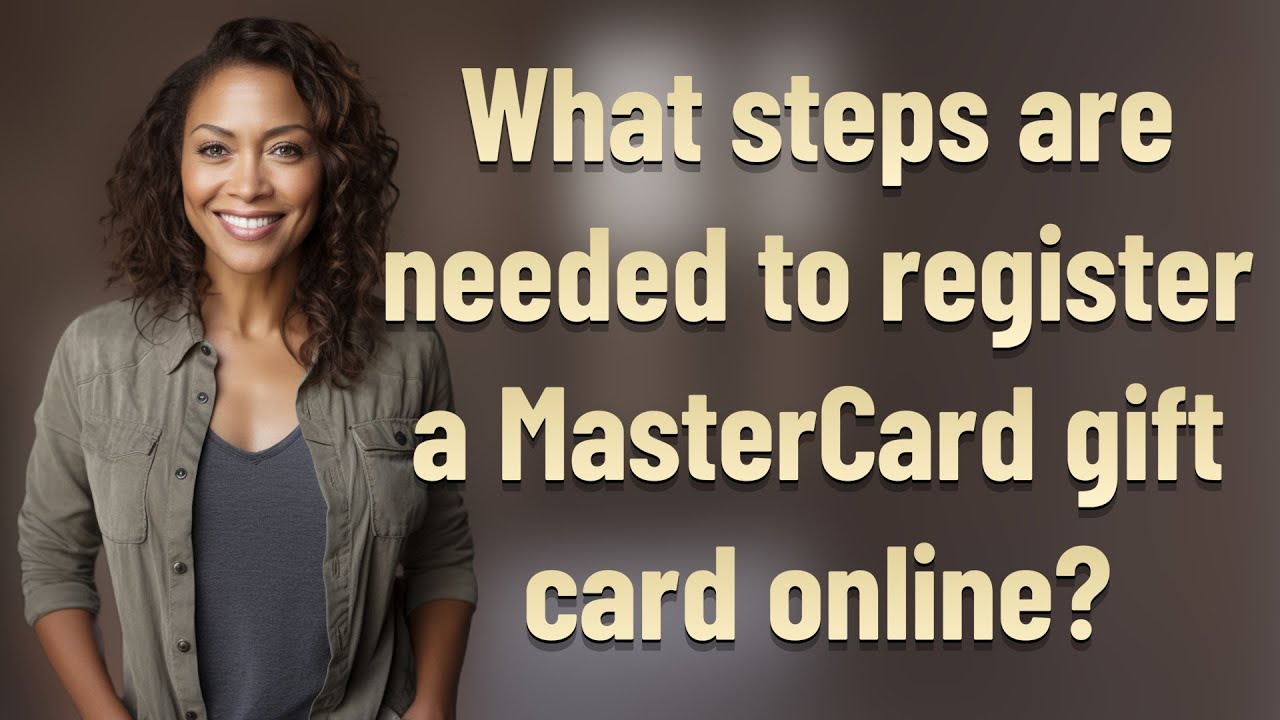 What steps are needed to register a MasterCard gift card online? - YouTube