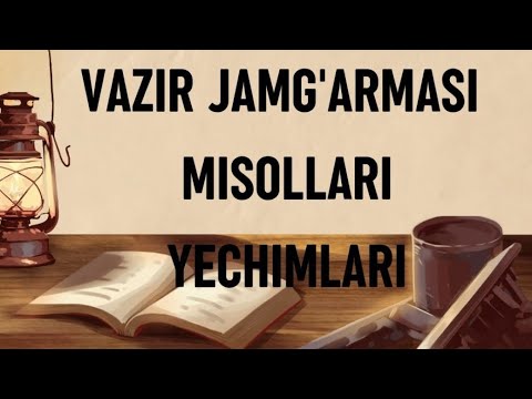#Vazir Jamg'armasining matematikadan
