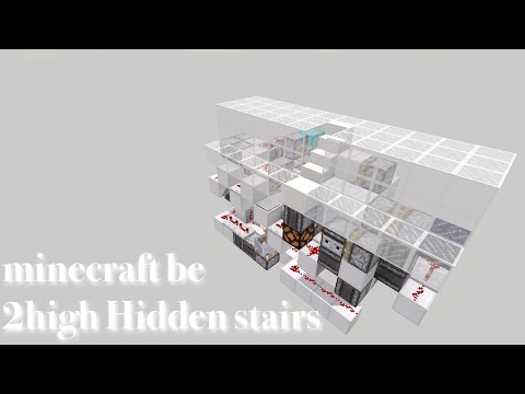 マインクラフト統合版段差2隠し階段