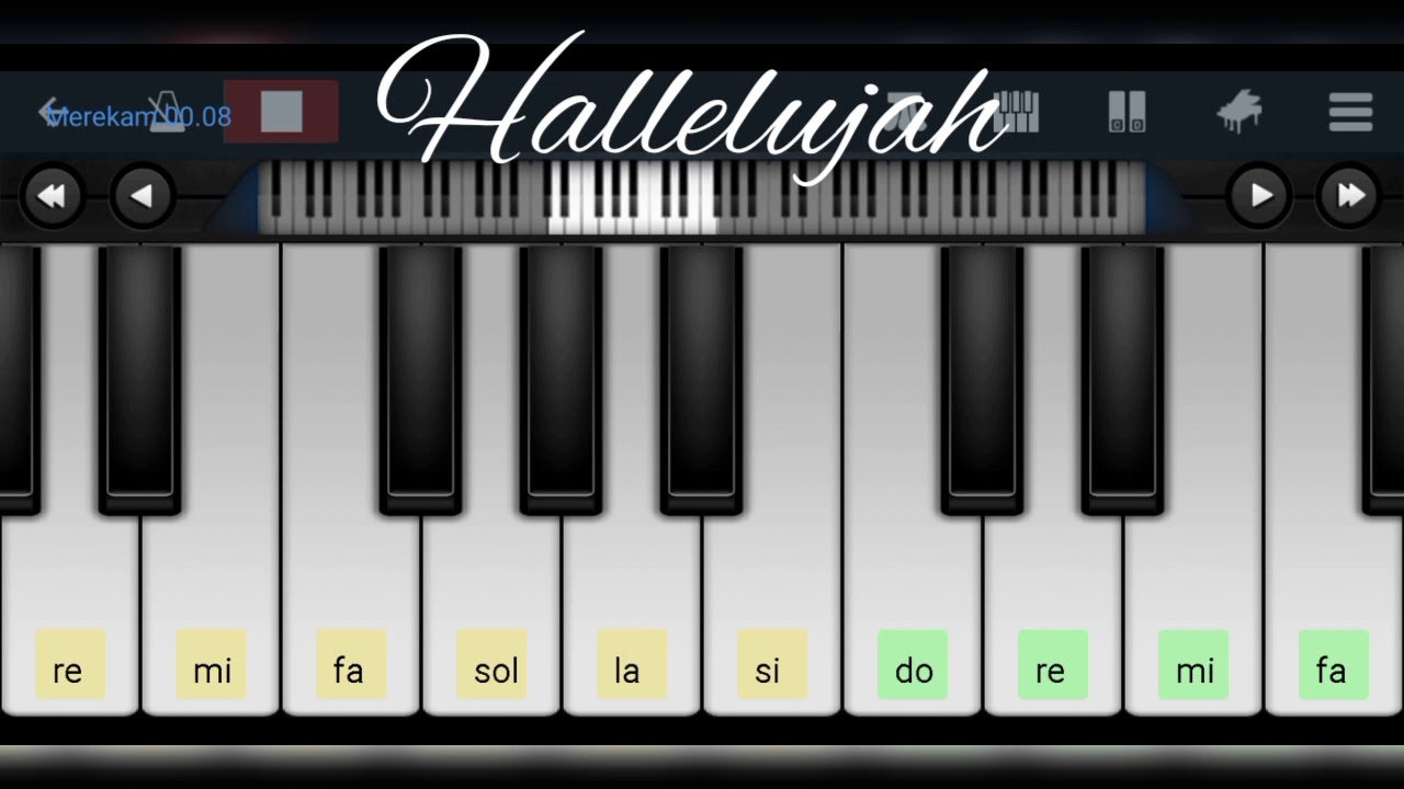 Hallelujah - Tutorial melodi by Perfect Piano - YouTube