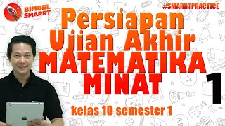 Video ini berisi materi soal latihan uas / pas matematika peminatan
ipa kelas 10 semester 1. meliputi persamaan dan pertidaksamaan
eksponen, persamaan...