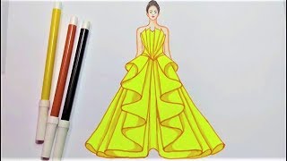 Hey guys! in this video drawing tutorial i will show you how to draw a
dress ! learn step by an easy way also learnin...