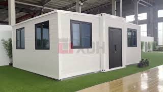 Simple white expandable container house