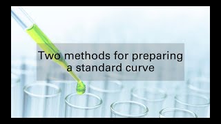 Two methods for preparing a standard curve with embedded quiz