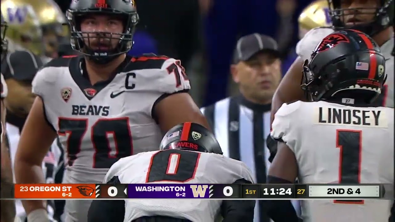 Live: Updates: No. 5 Huskies lead No. 10 Oregon State 22-10 to ...