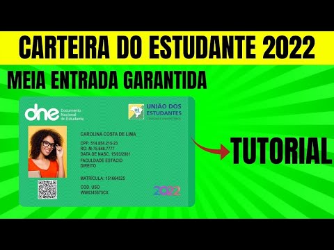 (✅TUTORIAL COMPLETO✅) Como Ter a Carteirinha do Estudante 2022 - TUTORIAL CARTEIRINHA ESTUDANTIL