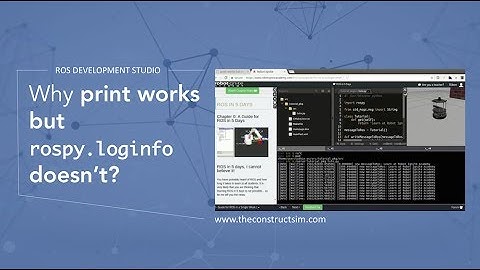 [ROS Q&A] 020 - Why print works but rospy.loginfo doesn
