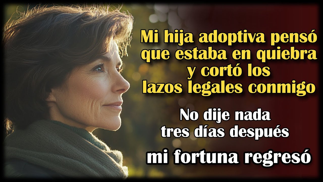 Mi hija adoptiva cortó lazos al pensar que era pobre—no dije nada. Tres días después, todo cambió
