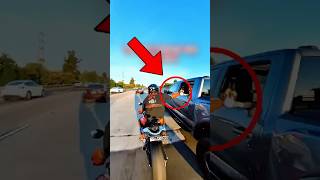 Biker Shocked The Kid