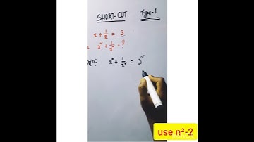Short cut trick to find the sum of the square and its reciprocal when their sum is given #sscshorts