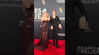 Anna Sitar and Josh 'Bru' Brubaker arrive on the #GRAMMYs red carpet #entertainthis Content
