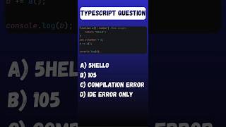 Only 1% of Devs can solve this #coding #typescript #javascript