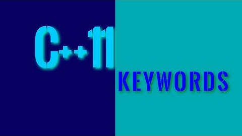 C++ Keywords | Reserved Words | Programming Tutorial For Beginners