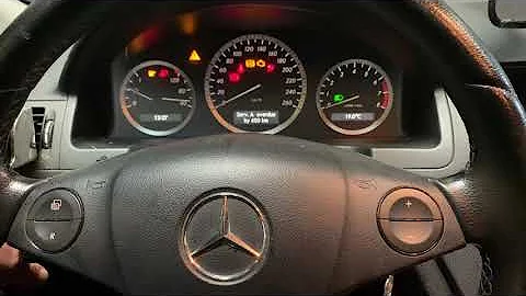 Mercedes C class W204 service / oil reset. Special STEERING wheel