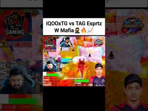 IQOOxTG Vs TAG Esprtz🥷🔥📈#freefire #fozyajay #tgesports #totalgaming #apex #iqootg #mafia #4vs4